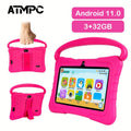 Kids Tablet 7 Inch with Android 11, 3GB RAM, 32GB Built-In Storage, 2.4GHz WiFi and Red or Blue Options
