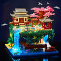 Bonsai Tree Building Set 3320 Pieces Micro Blocks, Chinese Architecture Peach Blossom Cherry Blossom Miniature Model Kit