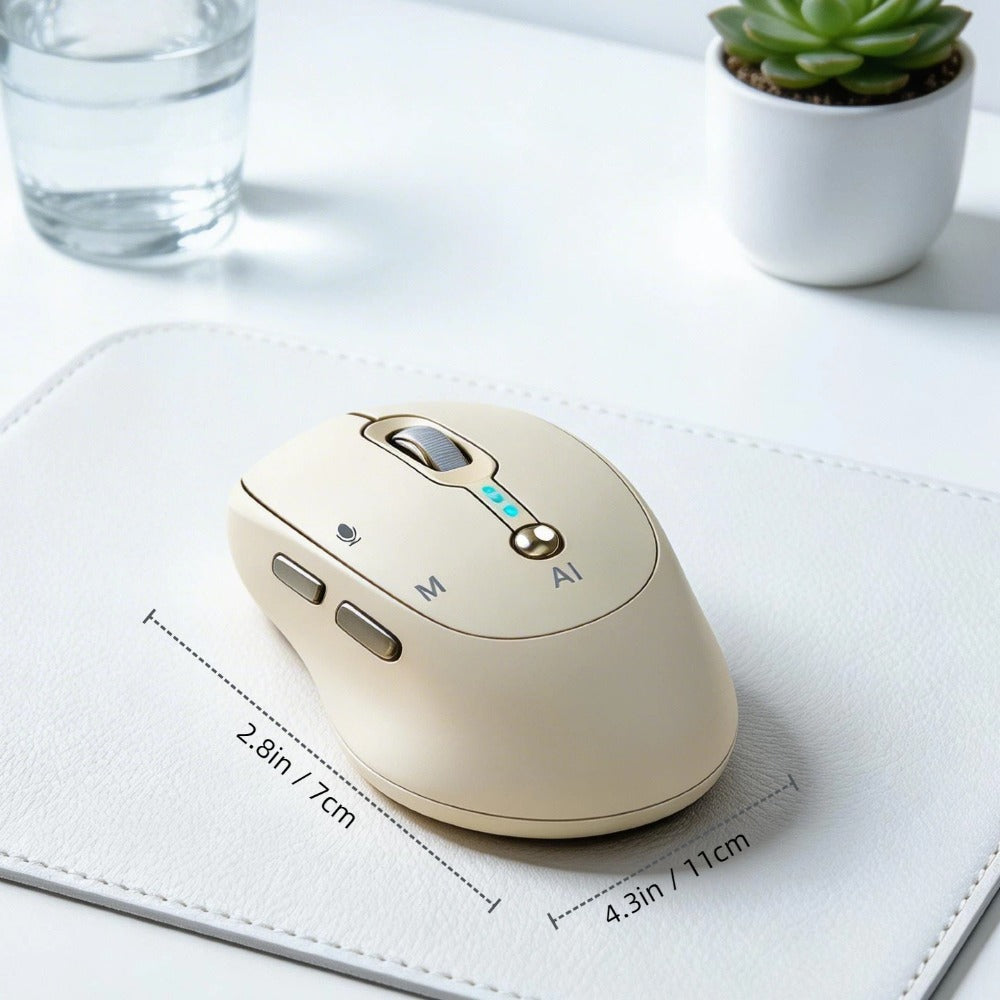 AI Wireless Mouse Voice to Text Real-Time Translation PPT Creation T-WOLF Silent Rechargeable for an Everyday Personal Care Routine