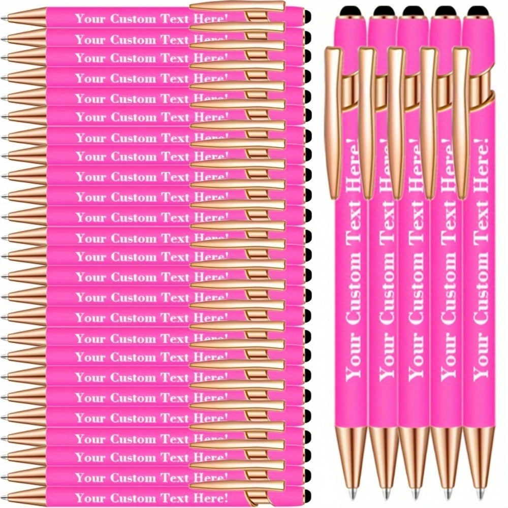 Custom Engraved Luxury Pens Bulk Set with Touch Tip & Grip - Personalized with Logo, Name or Text