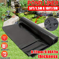 Black 5 x 10-Foot Pond Liner with 0.12mm Thickness for Fish Ponds, Water Gardens and Planter Boxes