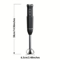 Corded Immersion Blender with Stainless-Steel-Look Blending Head, Two Controls and 38cm Height
