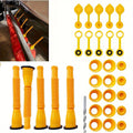 Gas Can Spout Replacement Kit 31Pcs – 8.1" Nozzle for 1/2/5/10 Gal Oil Cans, Vent Caps, Rubber Pad, Spout Cover & Base Caps Included