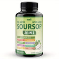 Herbal Supplement with CLEI Label, Soursop Graviola 24-in-1 Capsules, 60 Count, One or Two Bottles