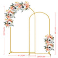 2-Piece Wedding Arch Backdrop Frame Set 7.2FT+6FT Metal Balloon Arch Stand for Wedding for Entryways, Bedrooms and Living Spaces