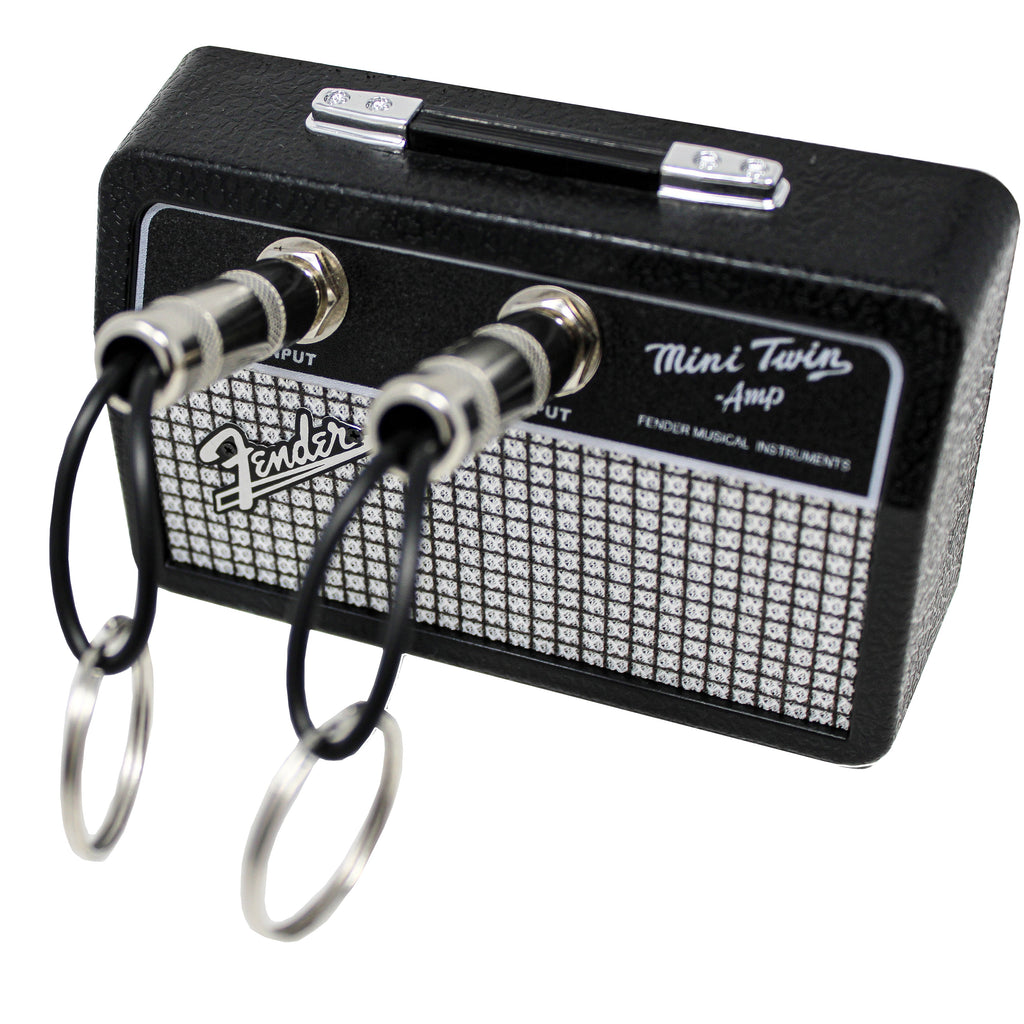 Fender Jack Rack Mini Guitar Amp Key Holder by Pluginz Licensed Wall Mount Keychain Rack for Entryways, Bedrooms and Living Spaces