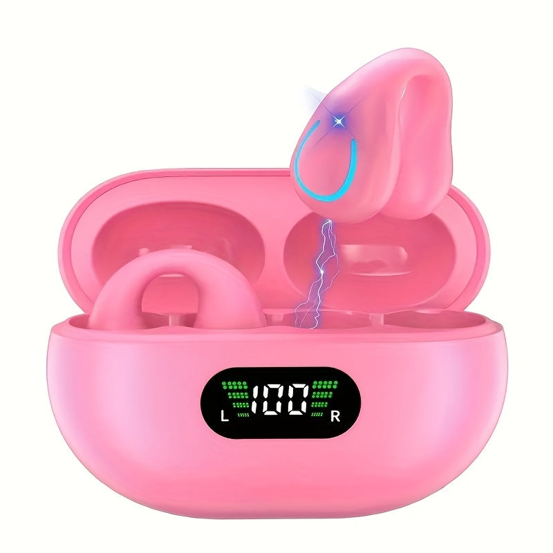 Open Ear Wireless Earphones Bluetooth 6.0, 360° Ambient Awareness, ENC Crystal-Clear Calls, Touch Control