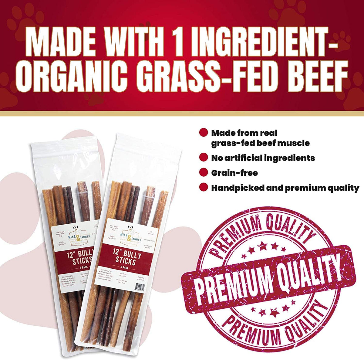 Jumbo Smoked Bully Stick Dog Chews product image 3