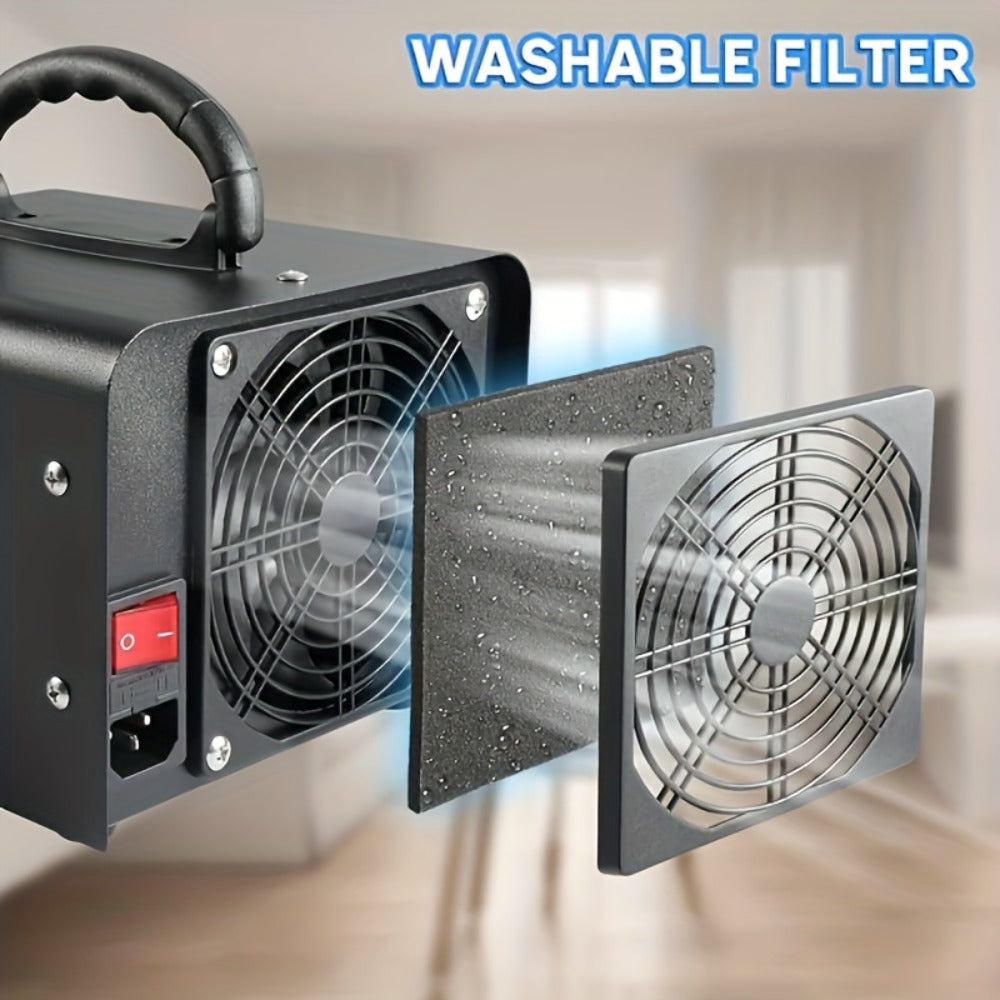 Ozone Generator Commercial 36000mg/h, O3 Air Purifier Deodorizer Ionizer with Timer & Humidity Display