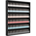 Wall Mount Nail Polish Rack Organizer 6 or 10 Tier with Acrylic Baffle Salon Display Shelf for Gel Polish