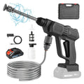 Car Pressure Washer with 500 PSI Listing, 6-in-1 Spray Nozzle, 5m Hose and One or Two Batteries