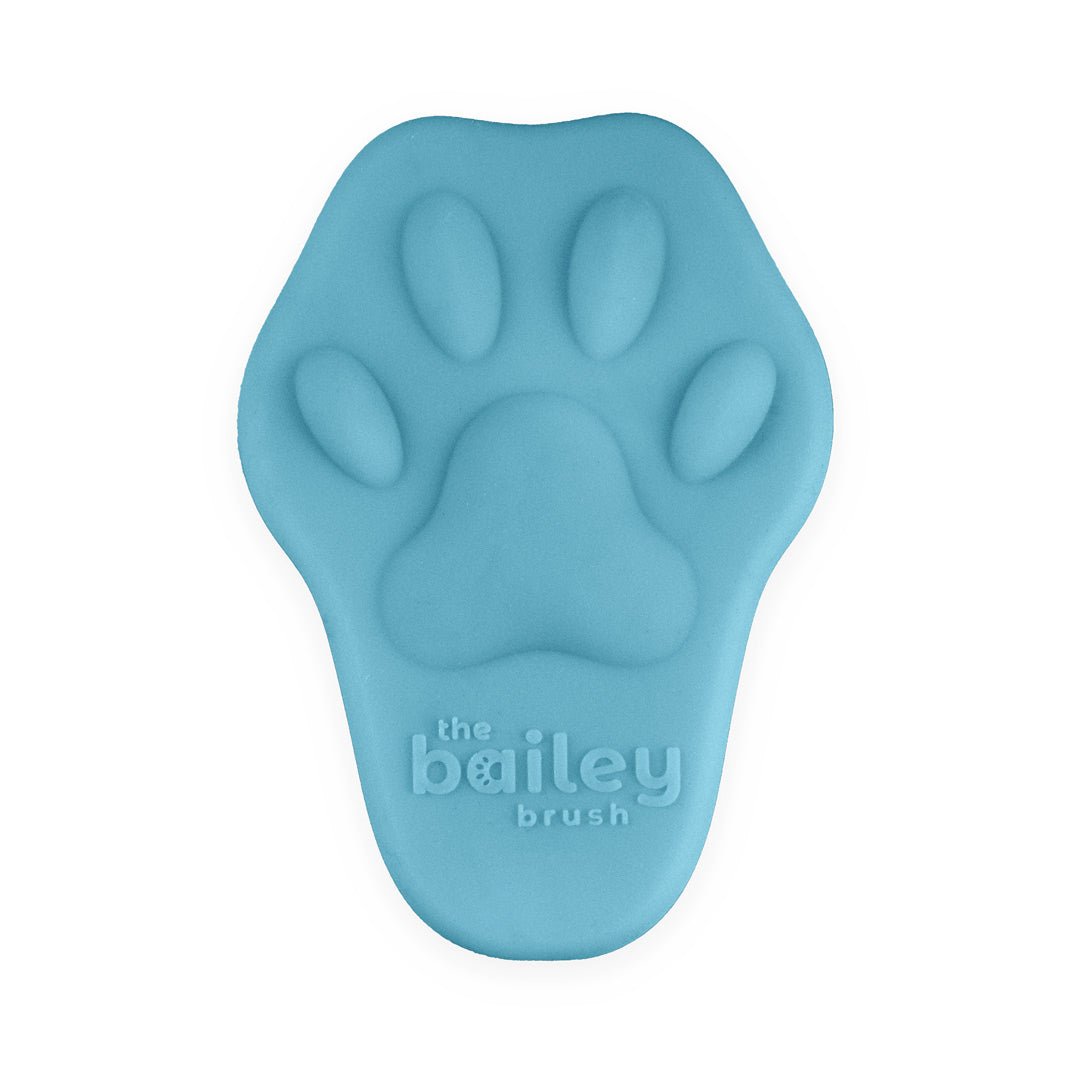 Silicone Cat Grooming Brush Meowy Blue Mist