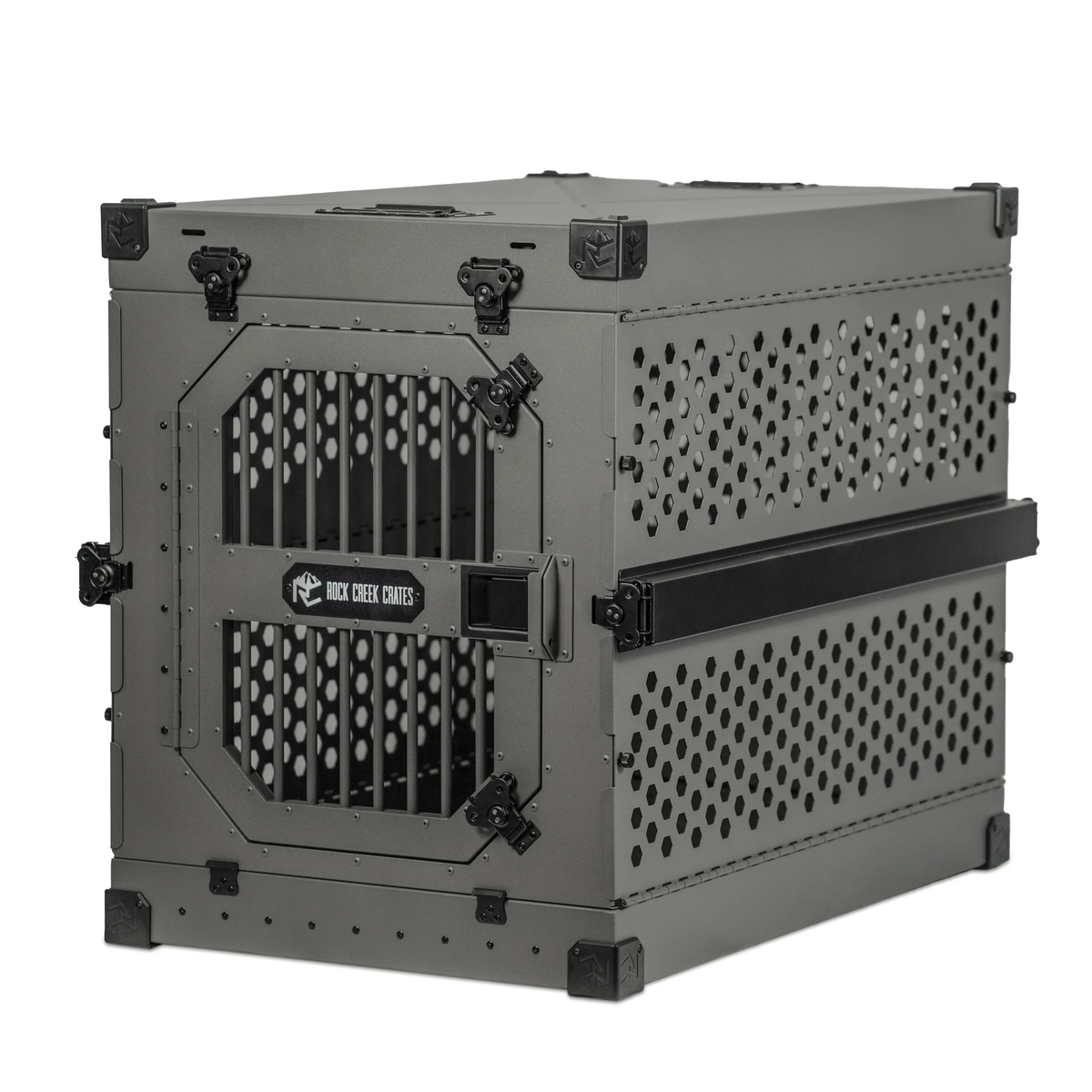 Collapsible Aluminum Dog Crate, 42" / Gray