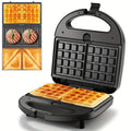 OSTBA 3-in-1 Sandwich Maker Panini Press Waffle Iron 750W Removable Non-Stick Plates for Grilling, Camping and Outdoor Meals