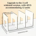 Purse Organizer for Closet 4-Pack, Clear Plastic Bag Storage Divider Shelf, Handbag Holder for Wardrobe