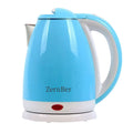 Electric Kettle by ZernBer, 60oz 1000W Stainless Steel Interior with LED Indicator and Heating Base in Blue