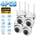 Security Camera 1080P Dome Four-Pack with Dual-Band WiFi, 360 PTZ, Motion Tracking and Two-Way Audio