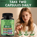 Sea Moss Capsules 24-in-1 Superfood Blend 2238mg with Soursop Shilajit Lion's Mane Graviola
