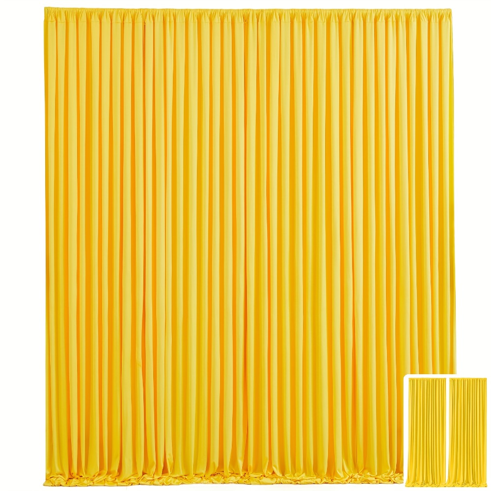 Party Backdrop Curtains 2pcs 59x118 Inch with Poles Wrinkle-Resistant Non-Transparent Fabric for an Everyday Personal Care Routine