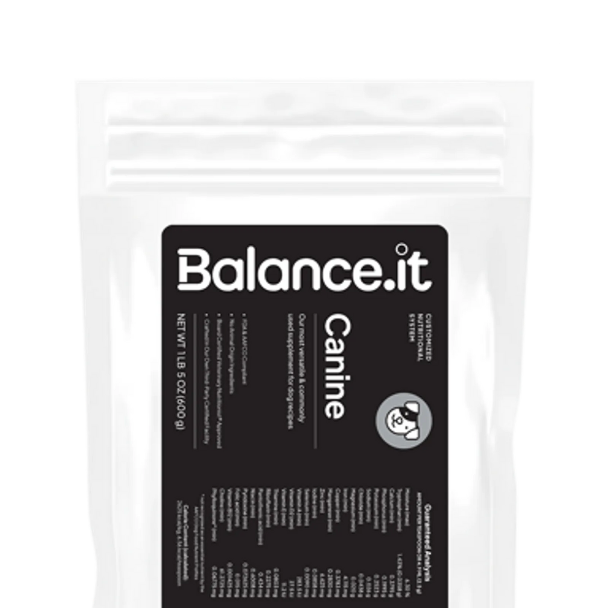 Canine Vitamin and Mineral Supplement Powder for Balanced Homemade Dog Food Recipes and Daily Nutrition main product image