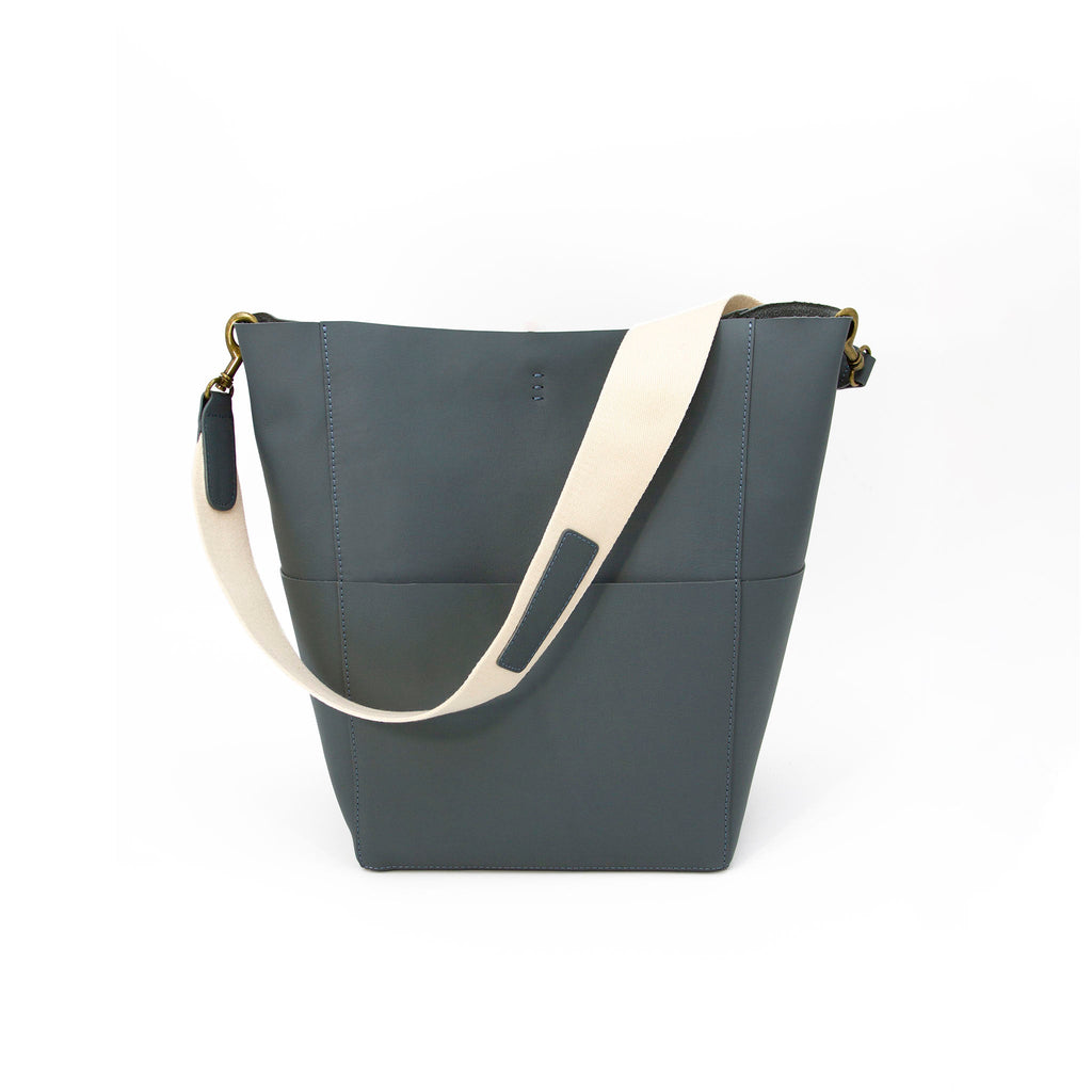 Canvas Strap Large Capacity Tote Leather Bag-i7bags
