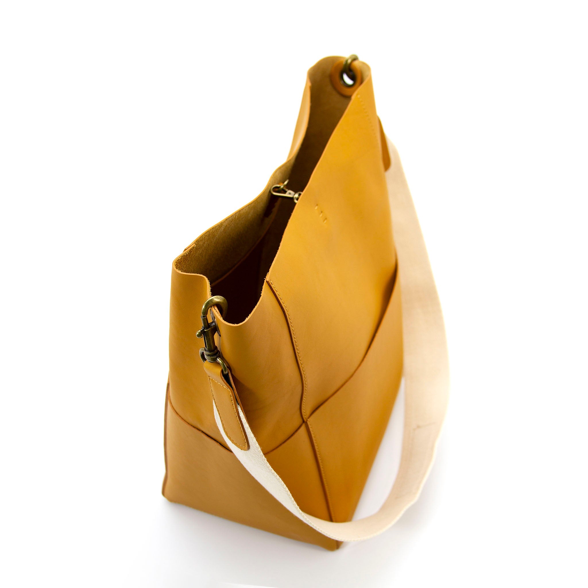 Canvas Strap Large Capacity Tote Leather Bag-i7bags