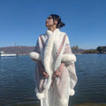 Capes & Cloaks – Women's Cape Shawl Velvet Cloak Ethnic Style Cardigan Wrap for Travel Photography Autumn
