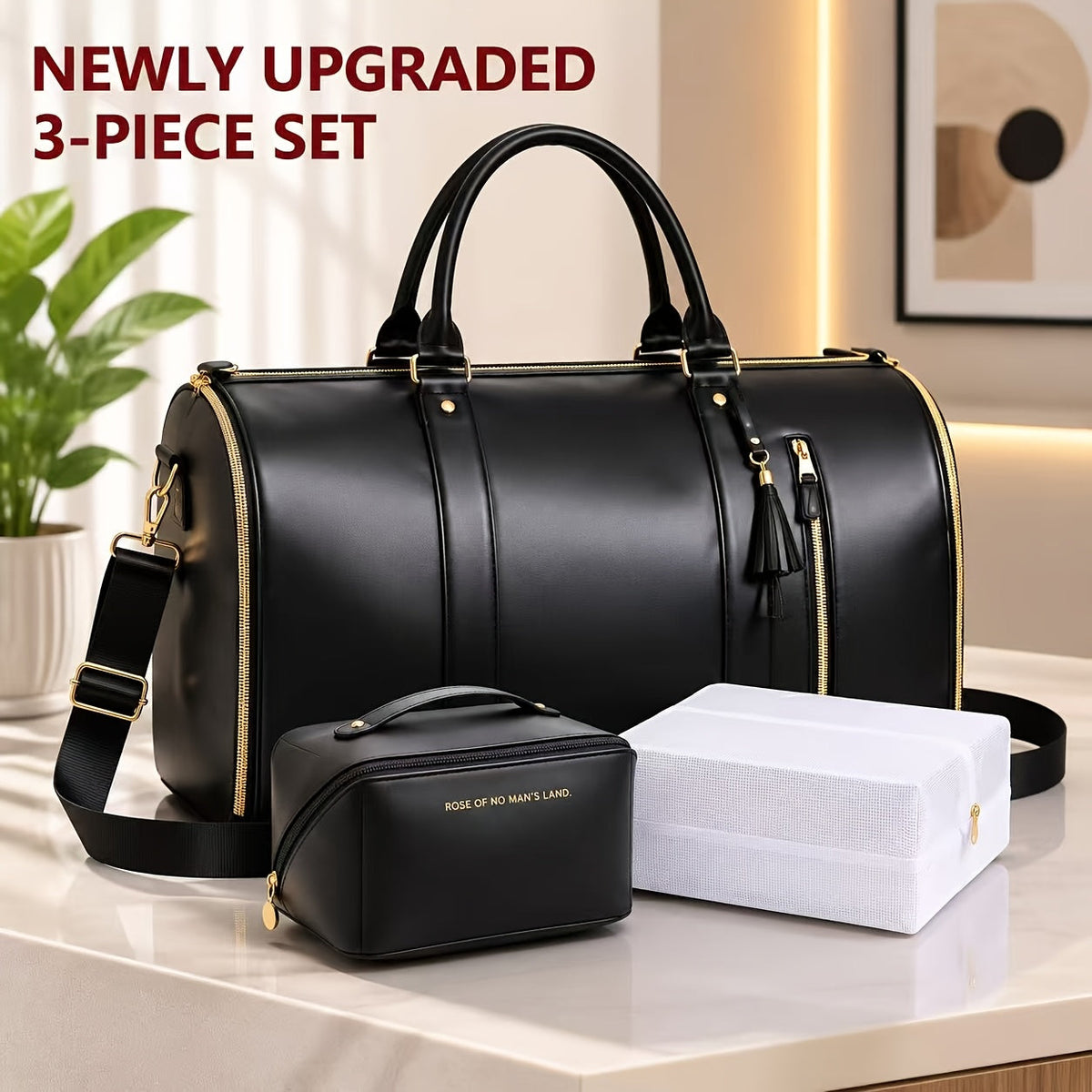 Carry On Luggage – Nylon, Convertible, Foldable, for Travel – Garment