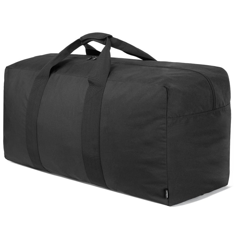 Carry-On Luggage Men's 100L Foldable Travel Duffle with Heavy-Duty Zipper in Black for Travel & Easy Storage