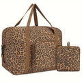 Carry-On Luggage in 18-Inch Foldable Duffel Form with Shoulder Strap and 4 Bold Prints for Trips