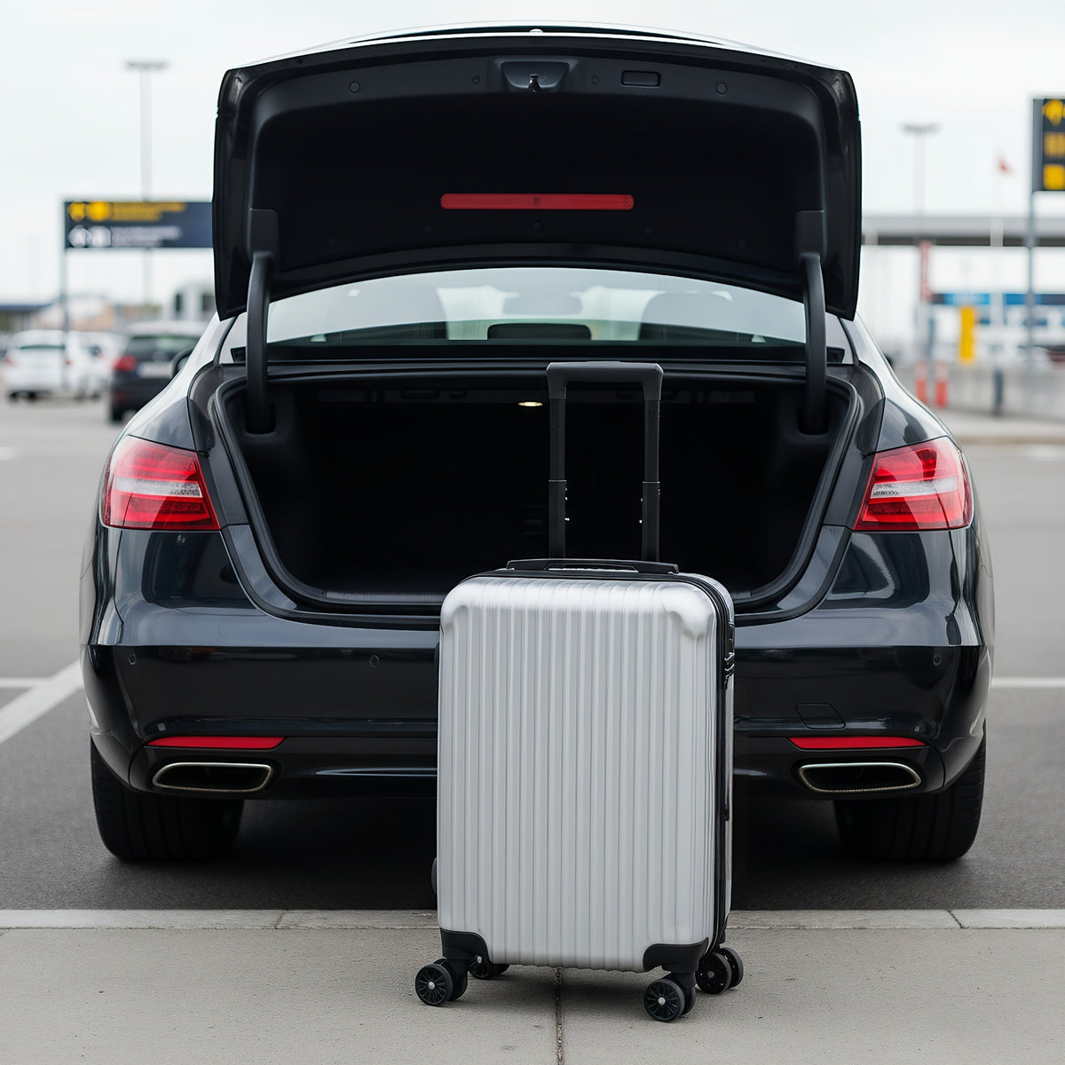 Carry-On Luggage 20-Inch ABS Hardshell Spinner with Telescoping Handle & 8 Source Variants