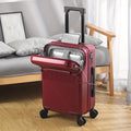 Carry-On Luggage 20-Inch Hardside Spinner with Combination Lock and Iron Pull Handle in Five Colors