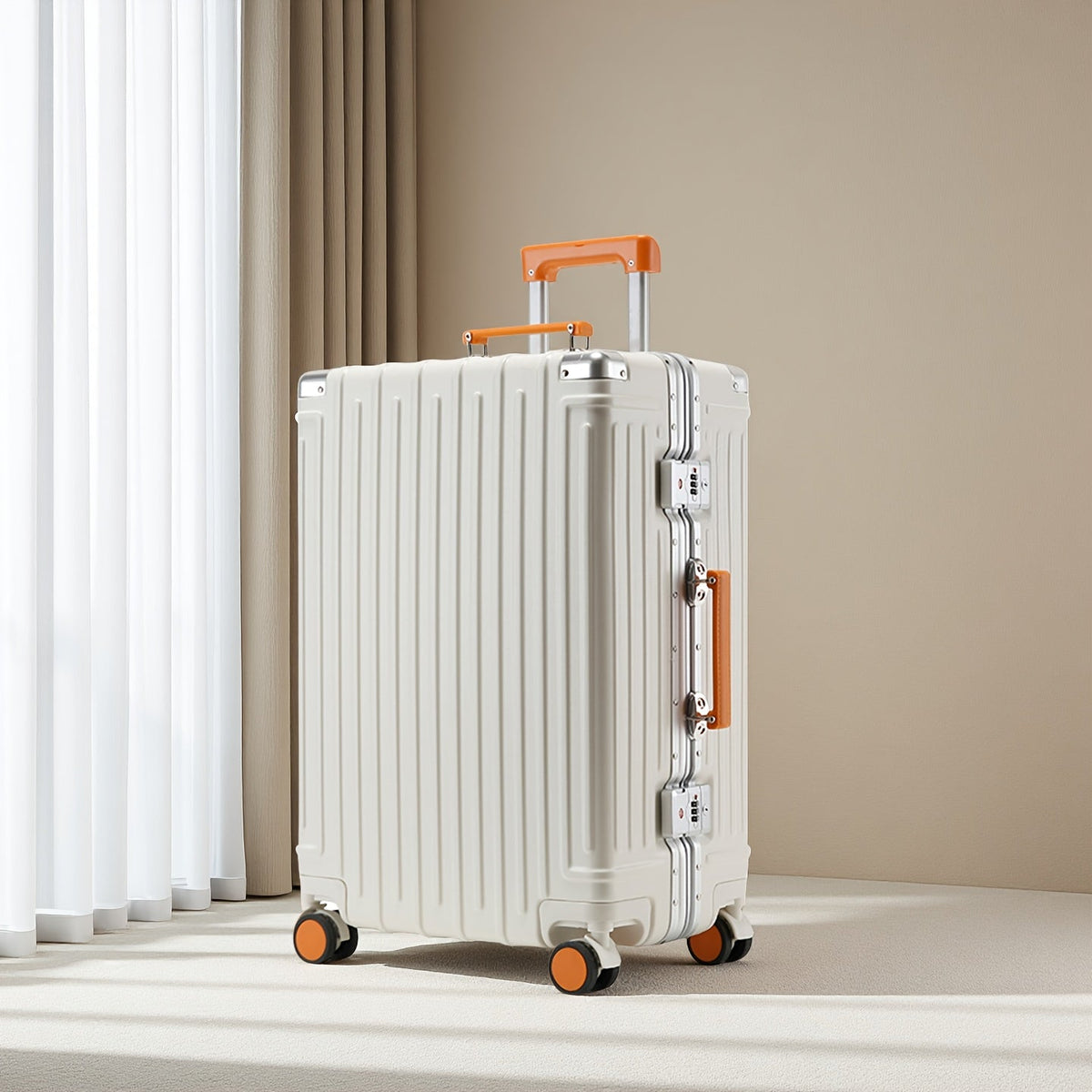 Carry-On Luggage ABS/PC Spinner with TSA Lock, USB Port, Cup Holders & 52 Source Variants for Travel & Easy Storage