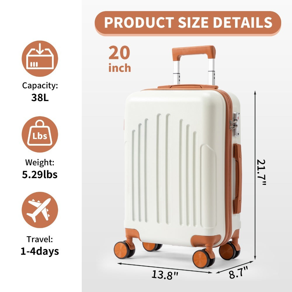 Carry-On Luggage Lightweight Hardshell Spinner with TSA Lock & 20/24/28-Inch Size Range for Travel & Easy Storage