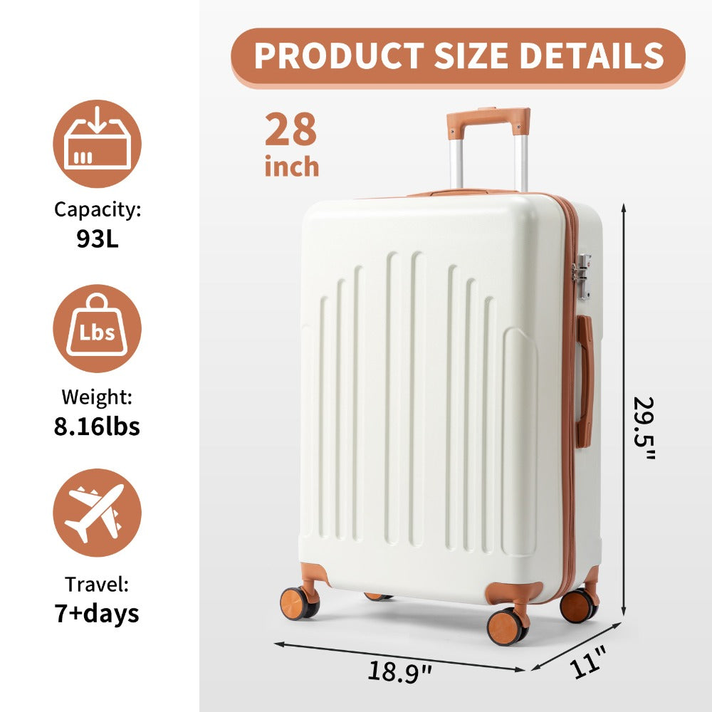 Carry-On Luggage Lightweight Hardshell Spinner with TSA Lock & 20/24/28-Inch Size Range for Travel & Easy Storage