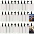 30-Pack Blank Luggage Tags in Double-Sided MDF with Attachment Straps for DIY Travel Personalization