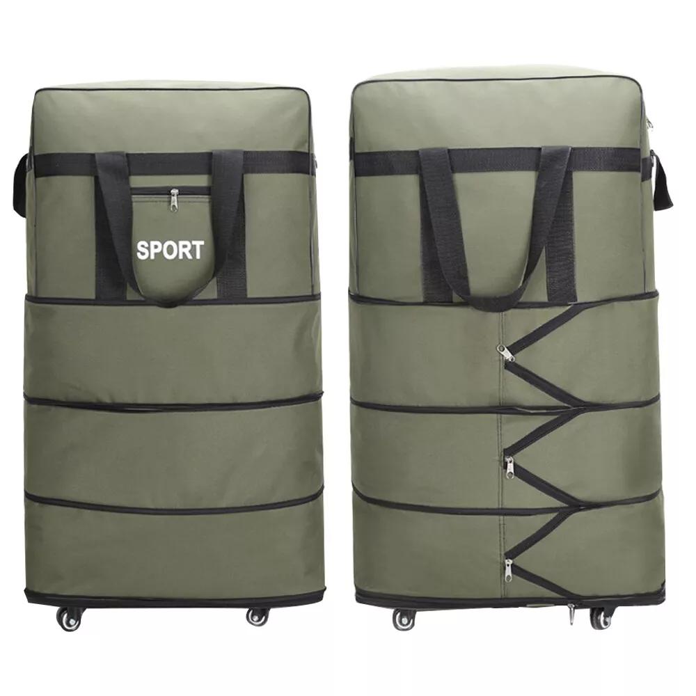 Carry-On Luggage with 32-Inch 77L Expansion, Five Spinner Wheels and 3 Color Options for Travel