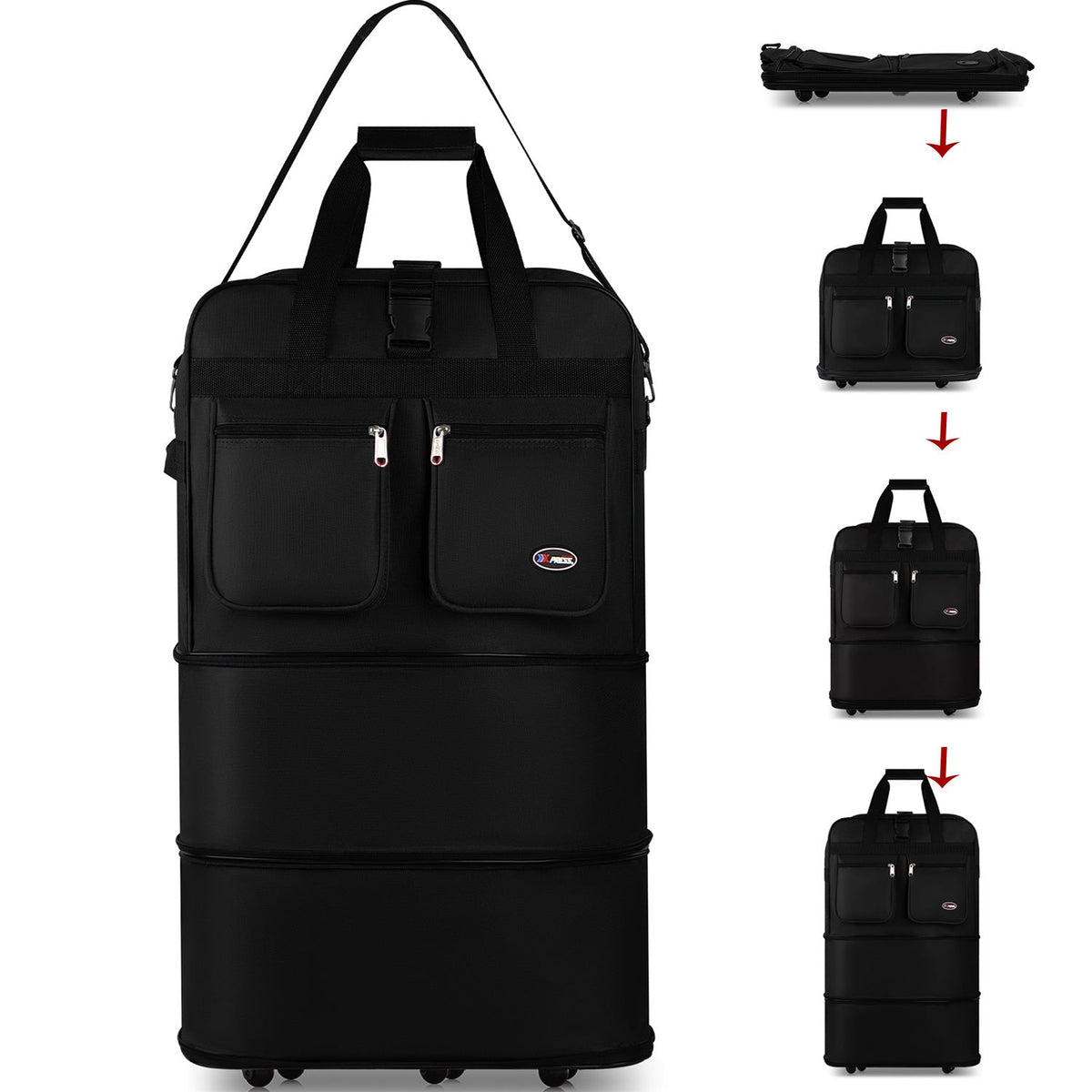 Carry On Luggage – 40 Inch, Expandable, Foldable, Spinner Wheels – detail view 77