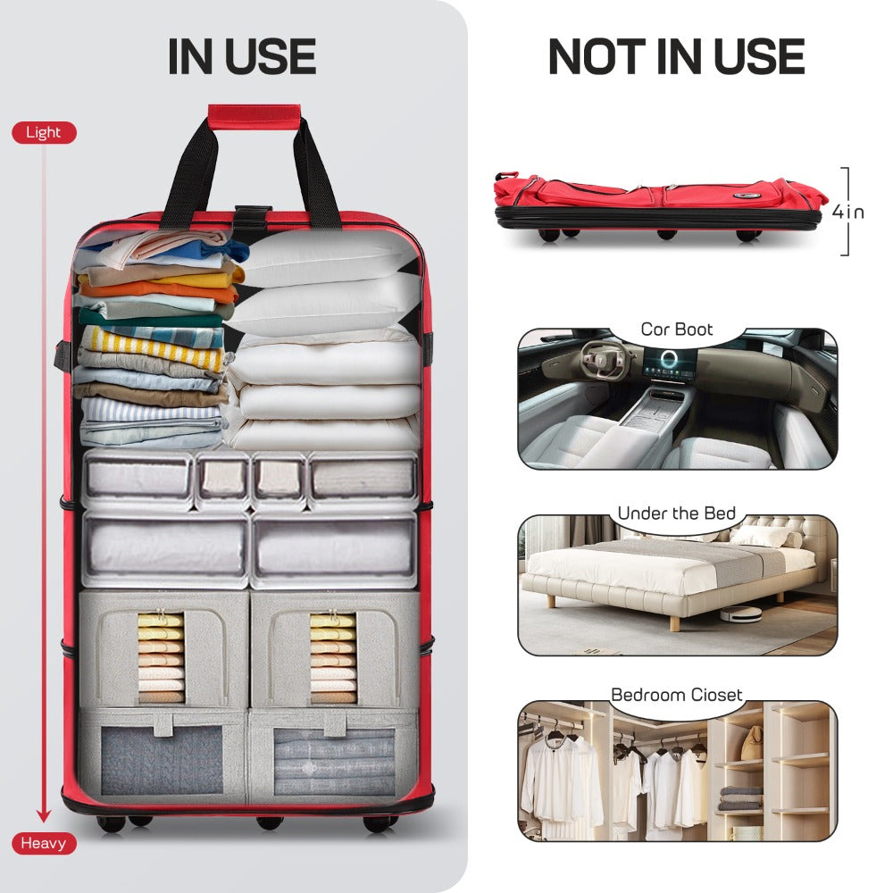 Carry On Luggage – 40 Inch, Expandable, Foldable, Spinner Wheels – detail view 36