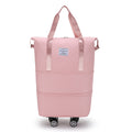 Carry-On Luggage with Foldable Rolling Tote, Telescoping Handle and 7 Color Options for Travel