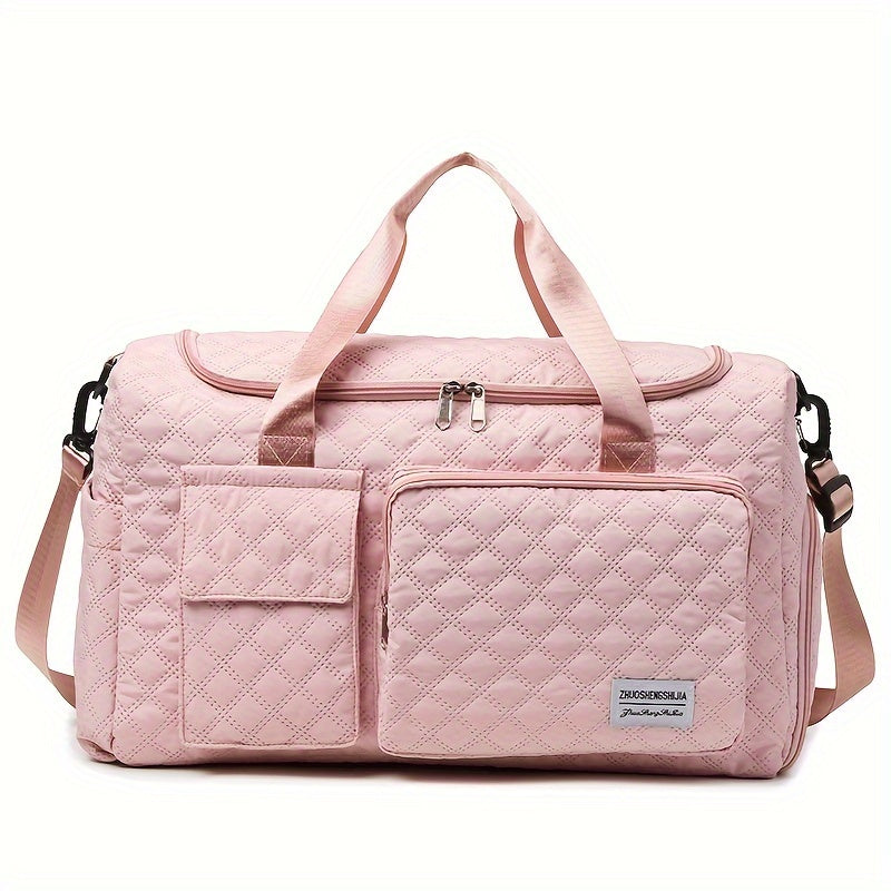 Carry-On Luggage Women's Expandable Weekender with Shoe Compartment, Trolley Handle & 4 Styles