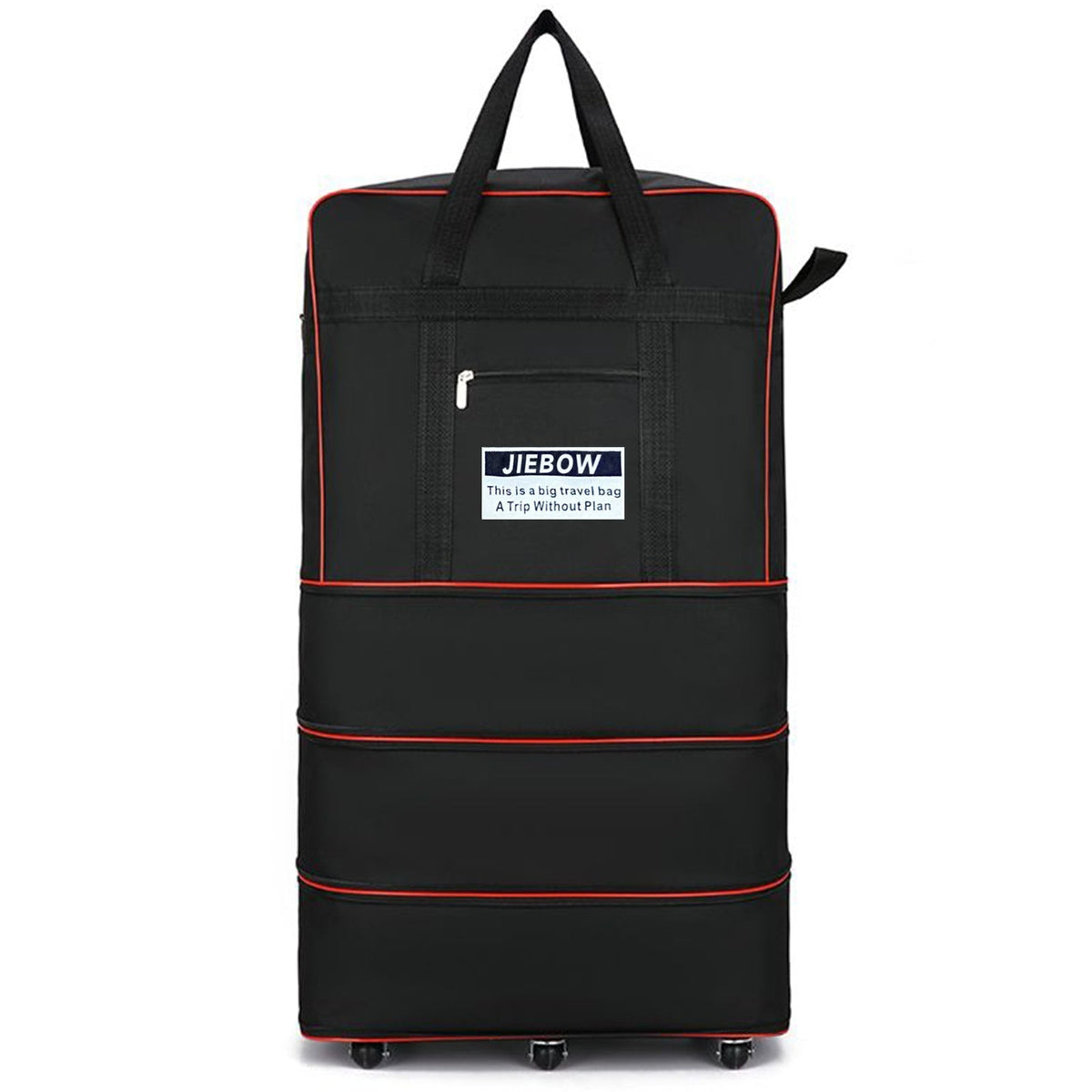 Carry-On Luggage Foldable 6-Wheel Rolling Bag with Extra-Large Expandable Capacity & 2 Colors