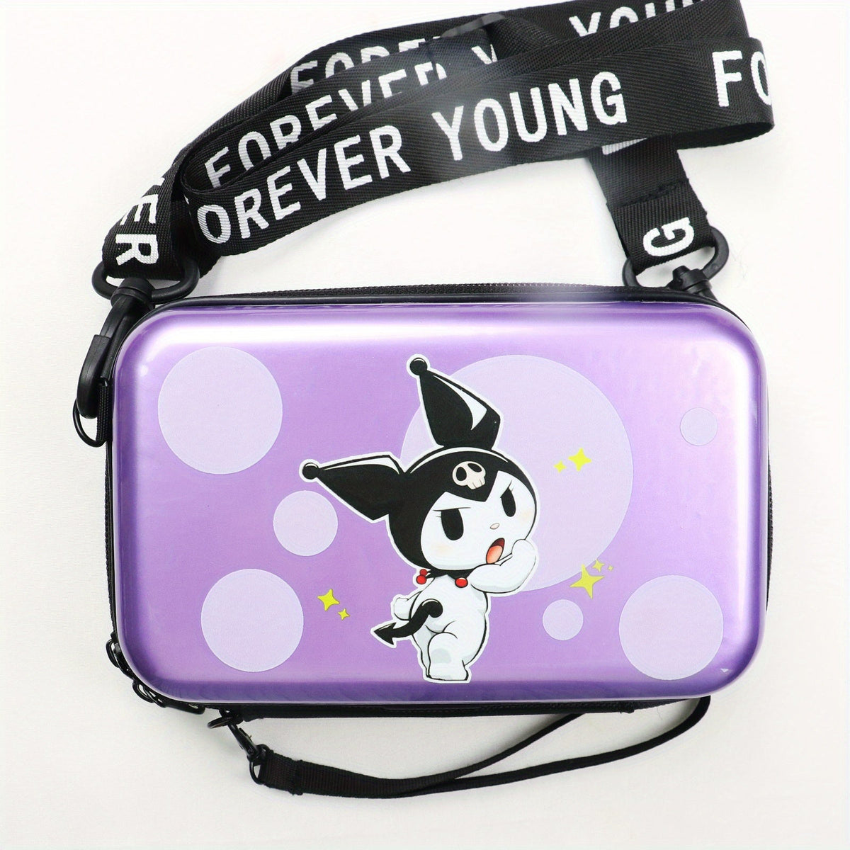 Mini Kawaii Hardshell Crossbody Case with Detachable Strap and Two Character Style Options