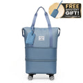 Carry-On Luggage with 3-in-1 Expandable Nylon Body, Detachable Spinner Wheels and 4 Colors