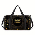 Carry-On Luggage Printed Polyester Duffel with Large Storage, Side Pockets and Suitcase Sleeve