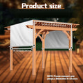 Pergola Replacement Canopy Single Panel, Patio Shade Backyard Porch for Garden, Patio and Yard Use