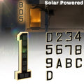 Solar House Number 9-Inch Backlit LED Address Sign with Light Sensor and Number or Letter Options for Garden and Courtyard