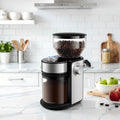 Electric Burr Coffee Grinder with 16 Grind Selections, 2-14 Cup Dial and Silver 9.5 x 7 x 5-Inch Body
