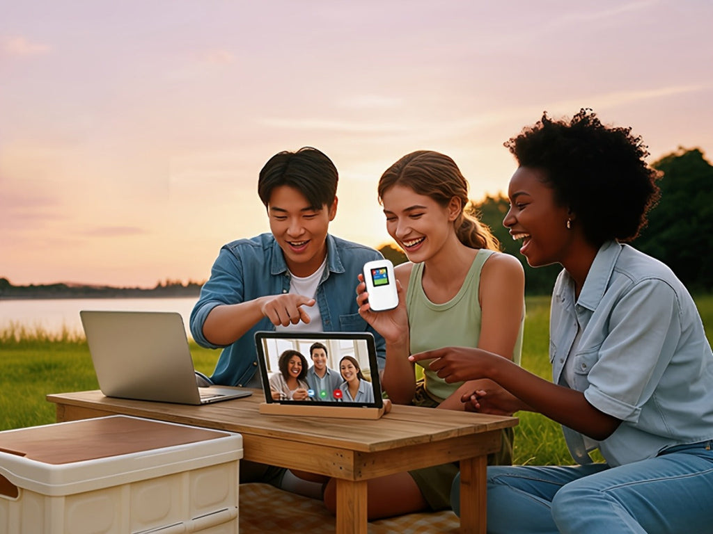 4G LTE Mobile WiFi Hotspot with SIM Card Included, Connect Up to 10 Devices, No Contract, Verizon & AT&T Compatible