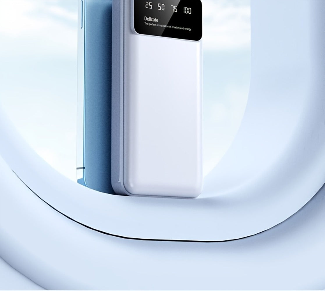 65000mAh Portable Power Bank with LED Display USB Charger for iPhone 17 16 15 14 13 12 11 XS Android Phones Tablets